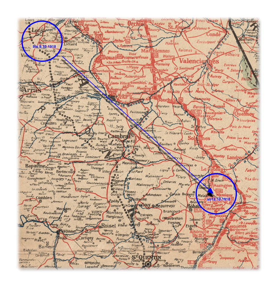 bis 9.10.1918 ab12.10.1918